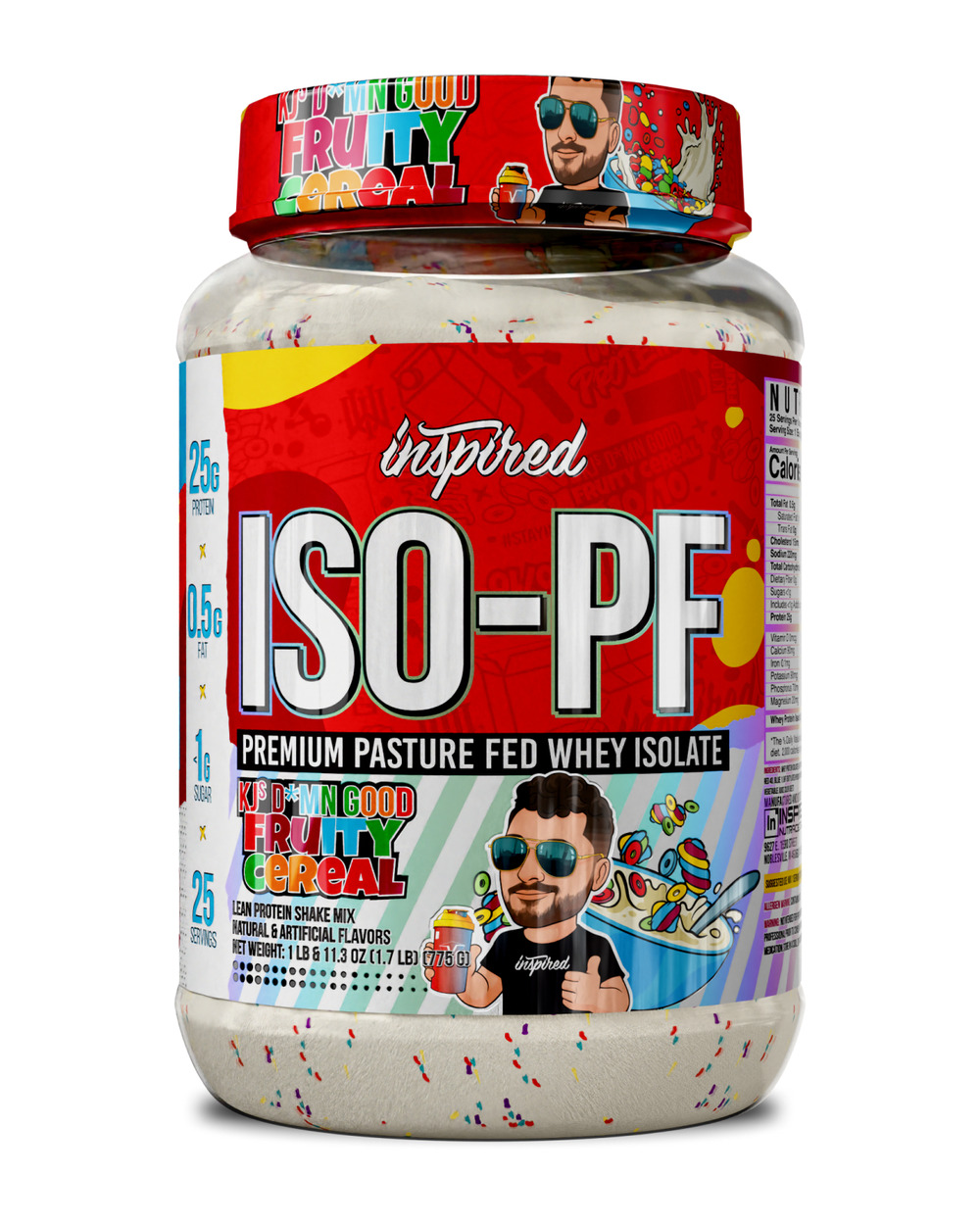 Inspired Nutrition ISO-PF ISO-PF 草饲乳清分离蛋白粉（水果麦片）