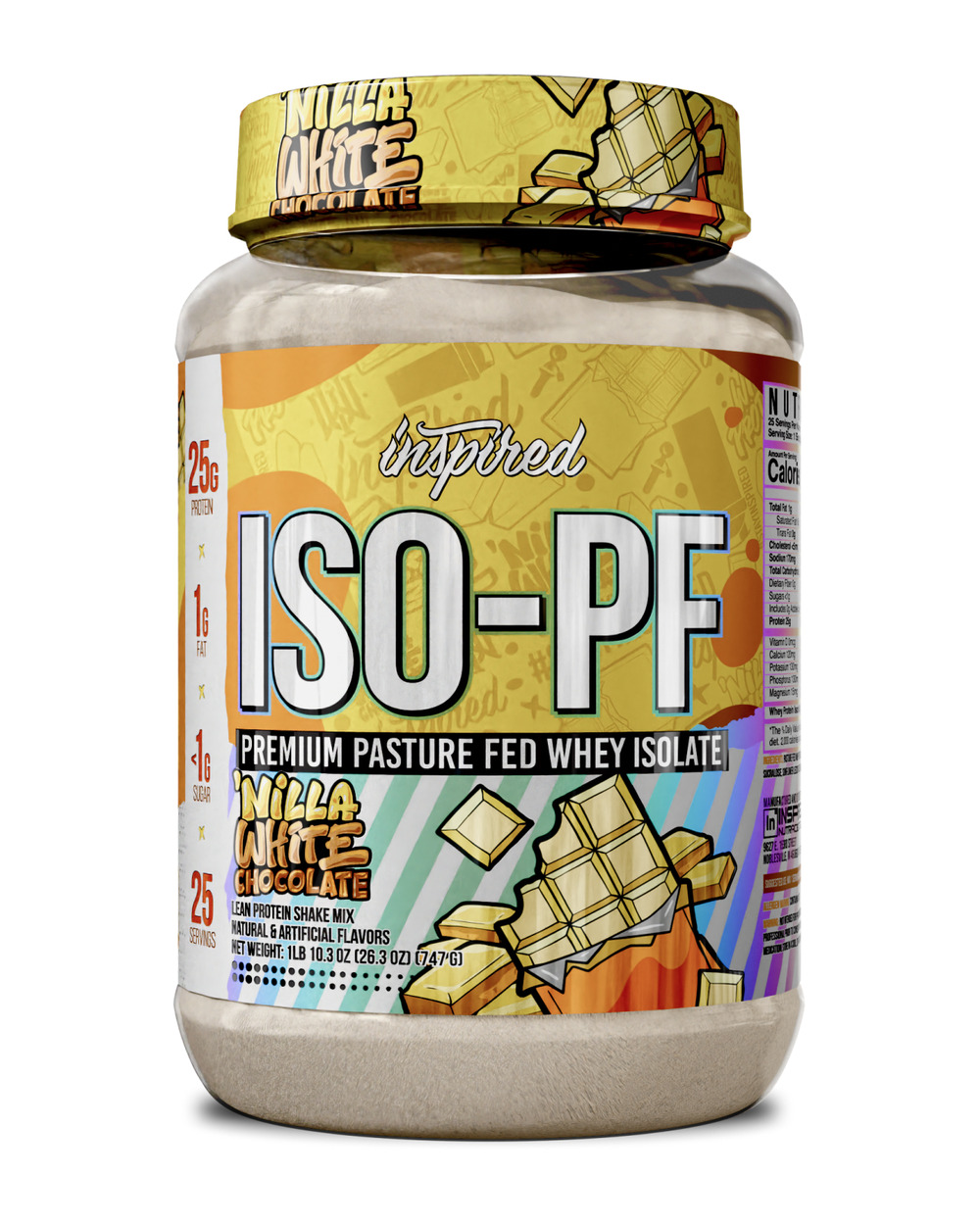 Inspired Nutrition ISO-PF ISO-PF 草饲乳清分离蛋白粉（香草白巧克力）
